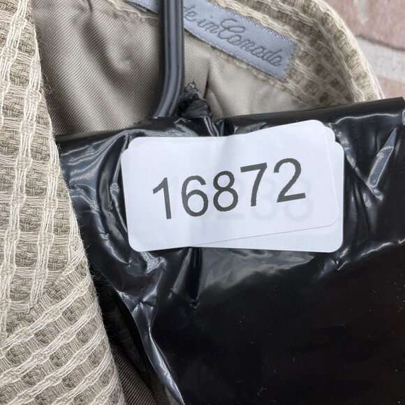 Bachrach Blazer Men 42L Beige Tan Check Tweed Classic Wool Jacket Canada VTG - Picture 14 of 14